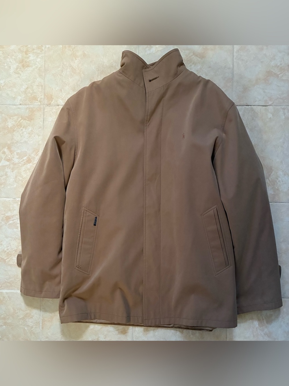 Vintage Ralph Lauren Suede Car Coat Sherpa Interior Sz L